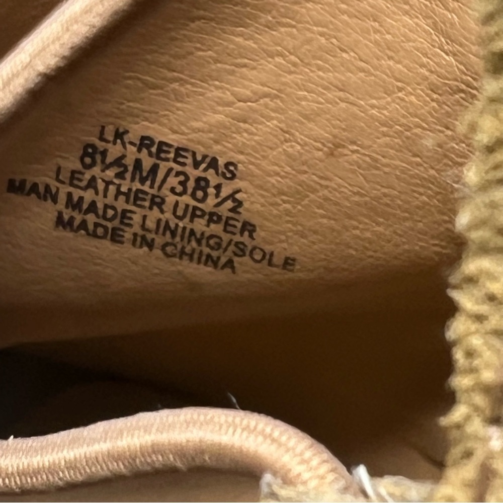 Lucky Brand Size 8.5 Reeves Brown Suede Peep Toe Wedge Bootie - Picture 8 of 10